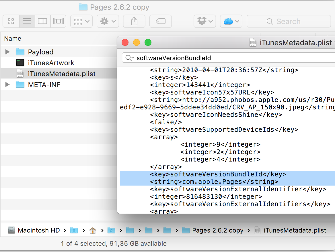 iTunes Metadata Plist
